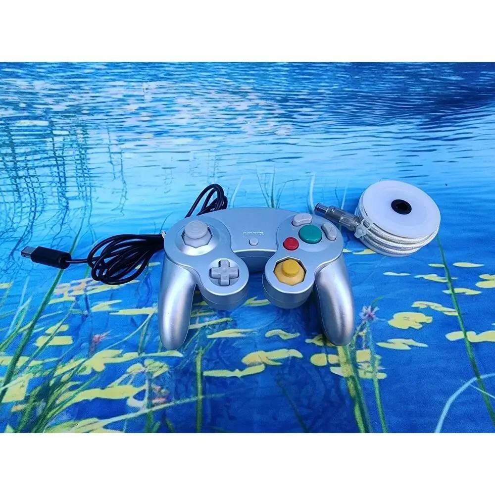 Wired Controller Gamepad For Nintendo GameCube GC & Wii U Console W/ Extension